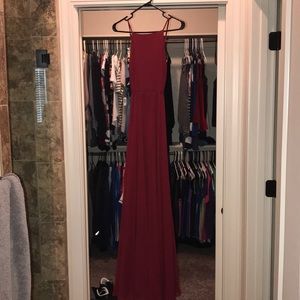 Maroon Bridesmaid dress